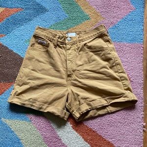 Vintage Guess Jean Yellow Shorts